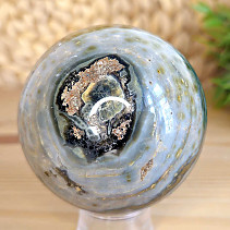Stone jasper ocean in the shape of a sphere 489 grams