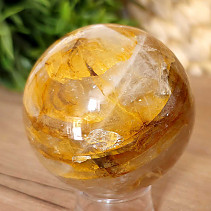 Crystal stone with limonite in the shape of a ball 312 grams