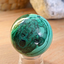 Ball-shaped malachite stone 232 grams