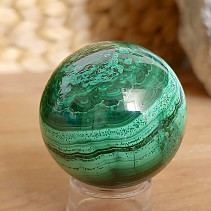 Ball-shaped malachite stone 244 grams