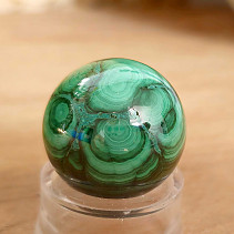 Malachite stone in the shape of a smooth ball 44 grams