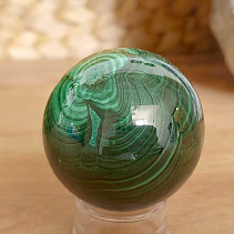 Ball-shaped malachite stone 243 grams