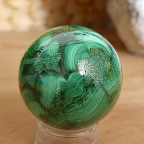 Ball-shaped malachite stone 192 grams