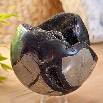 Septaria stone in the shape of a ball with a cavity 814 grams