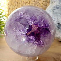 Amethyst stone in the shape of a ball with a cavity 2678 grams