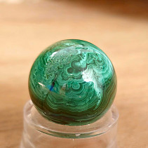 Ball-shaped malachite stone 36 grams