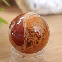 Sardonyx agate stone in the shape of a ball 53 grams