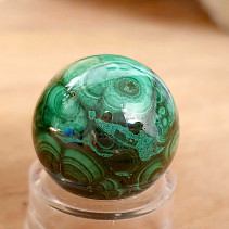 Ball-shaped malachite stone 42 grams