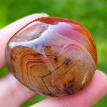 Smooth sardonyx agate stone 58 grams