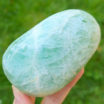 Smooth stone green fluorite 359 grams