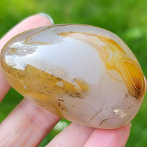 Smooth sardonyx agate stone 88 grams