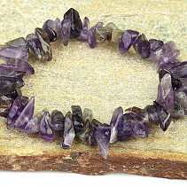 Light amethyst bracelet large pieces of stone