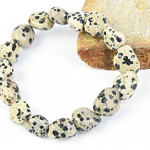 Dalmatian jasper bracelet in the shape of stones