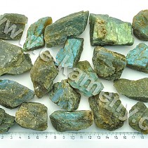 Labradorite stone in the shape of the
