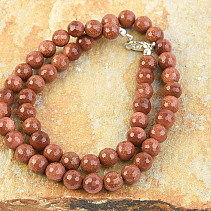 Necklace beads synthetic Aventurine