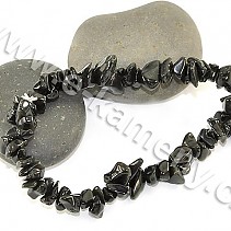 Bracelet pieces of stones - Obsidian Black