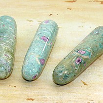 Ruby in fuchsite larger rod-shaped