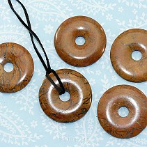 Archaický jaspis přívěsek donut maxi