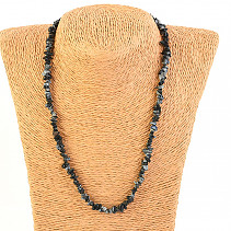 Necklace pieces of stones - flaked obsidian