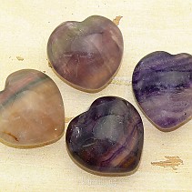 Fluorite in the shape of a small heart