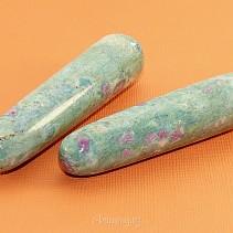 Ruby in fuchsite in the shape of small rods