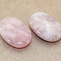 Rose quartz oval-shaped