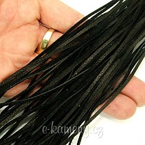 Black leather - strap (90 cm)