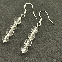 Ball earrings crystal clear