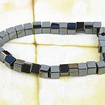 Bracelet larger cubes - Hematite