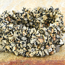 Široký náramek kousky kamenů - Jaspis dalmatinový