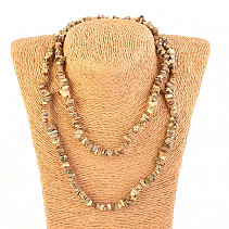Long necklace pieces of stones - jasper image