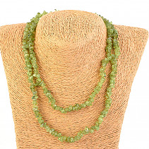 Long pieces of stone necklace - Olivine