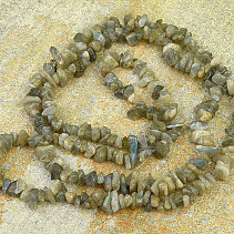 Dlouhý náhrdelník kousky kamenů - Labradorit