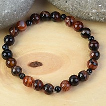 Agate sardonyx beads bracelet 8mm