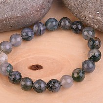 Moss agate beads bracelet