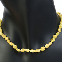 Žlutý náhrdelník 34cm (dětská velikost)