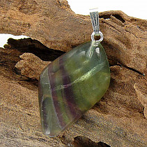 Pendant with fluorite Ag handle 39 mm