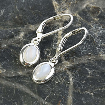 Earrings chalcedon silver Ag 925/1000