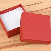 Červená krabička dárková 6 x 6cm