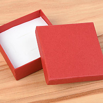 Červená krabička dárková 8 x 8cm