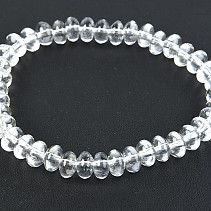 Button bracelet made of crystal 8 x 6mm