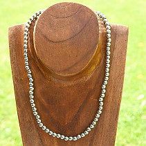 Plated hematite necklace 48cm