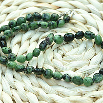 Necklace ruby ​​in zoisite 45cm