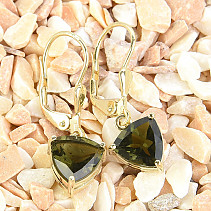 Gold plated earrings 14K Au 585/1000 3.02g