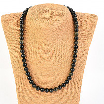 Ball necklace obsidian silver 47cm