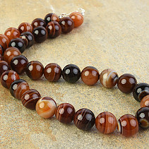 Round necklace agate 14mm