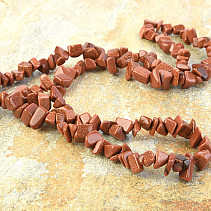 Necklace with stone 90cm avanturine without fastening