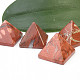 Pyramid of jasper breccia (3.5 cm)