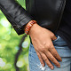 Orange agate bracelet
