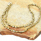 Hematite necklace gold heart (48cm)